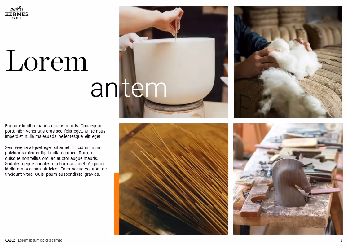 Extrait présentation Powerpoint pour Hermès by mprez