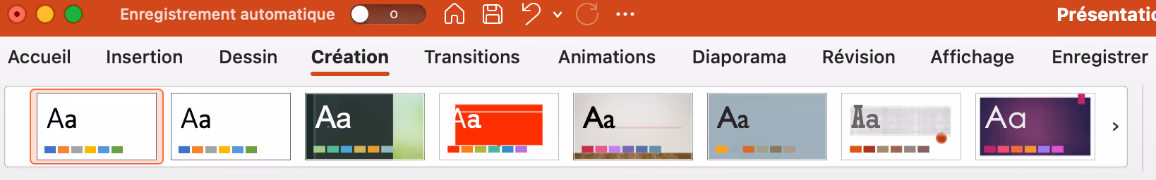 Création de template sur PowerPoint