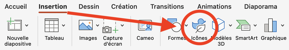 Explication pictogrammes powerpoint logiciel