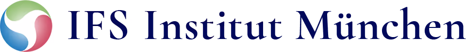 Logo des IFS Instituts München mit einem stilisierten, dreifarbigen kreisförmigen Symbol links.