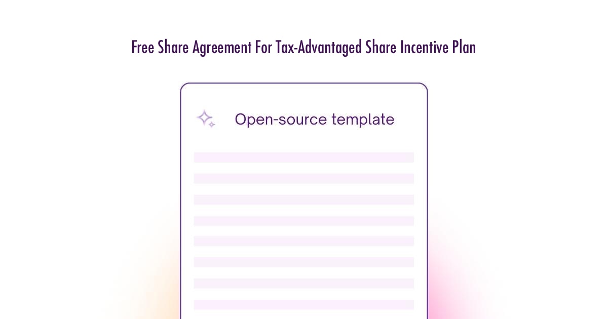 Free Share Agreement For Tax-Advantaged Share Incentive Plan Template - UK