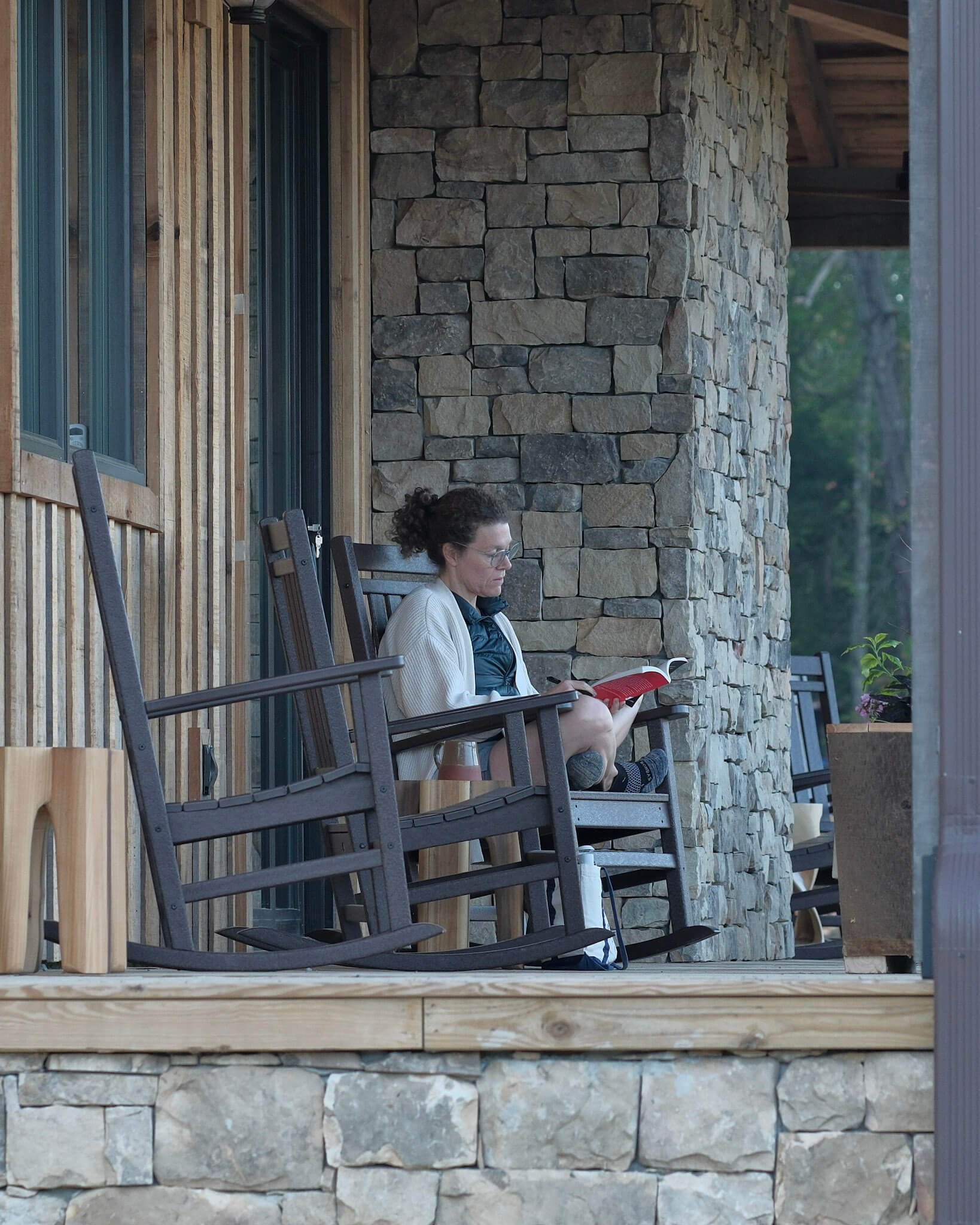 Journaling on Buffalo Porch 