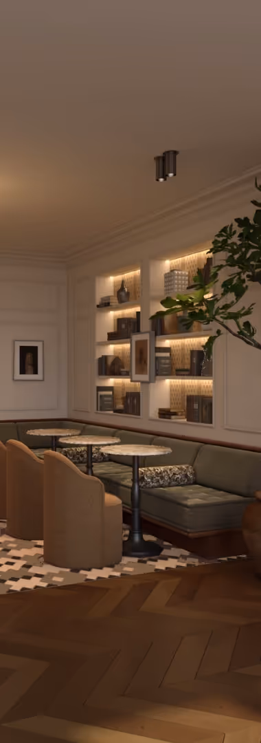 Salle élégante du Restaurant Noucha à Paris 16e - Hôtel Noucha