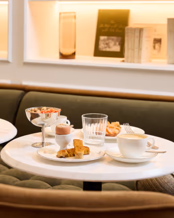 Brunch Table Set Up at the Noucha Restaurant 