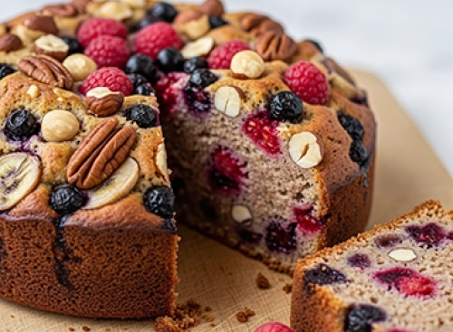 Cake enrichi pour un en-cas réconfortant