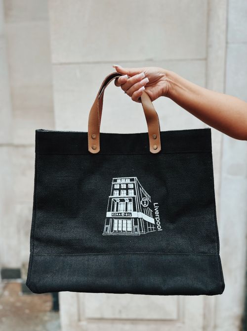 Ezra & Gil Denim Shopping Bag - Liverpool Edition
