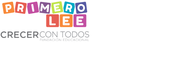 Logo de Fundación Crecer con Todos, programa que apoya la enseñanza de lectura y comprensión desde primer grado.