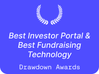 Winner, Best Investor Portal and Best Fundraising Technology, Drawdown Awards
