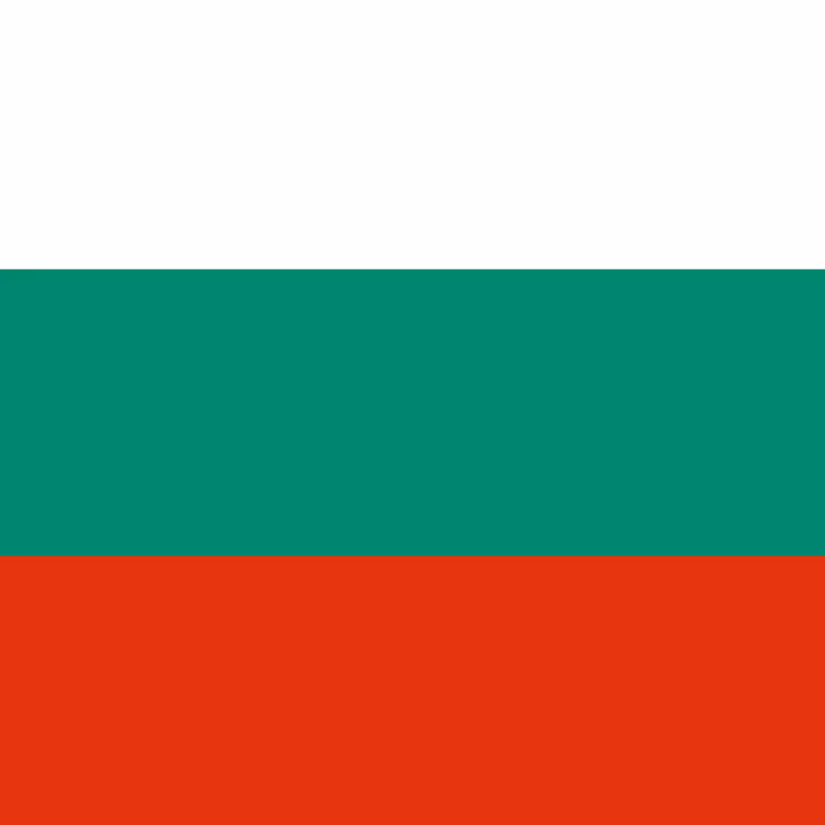 Flag with three horizontal stripes in white, green, and red from top to bottom.