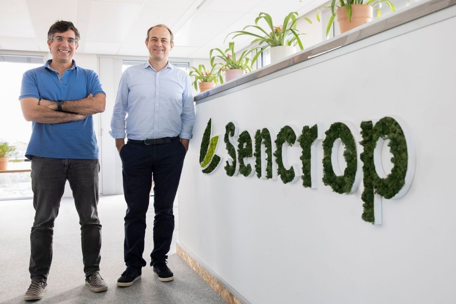 Sencrop's cofounders Michael Bruniaux and Martin Ducroquet. Photo: Sencrop