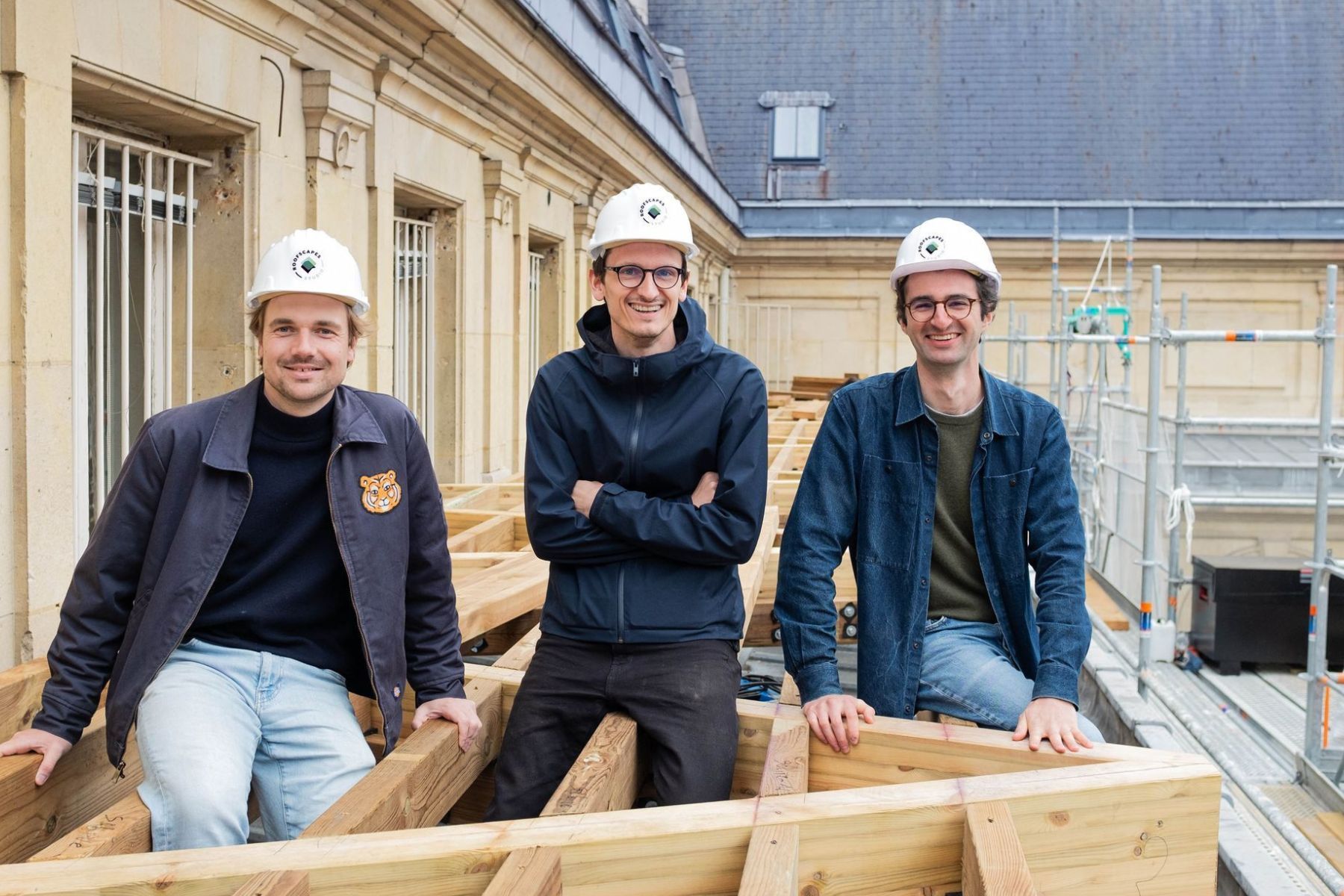 The Roofscapes team: Tim Cousin, Olivier Faber and Eytan Levi. Photo: Roofscapes