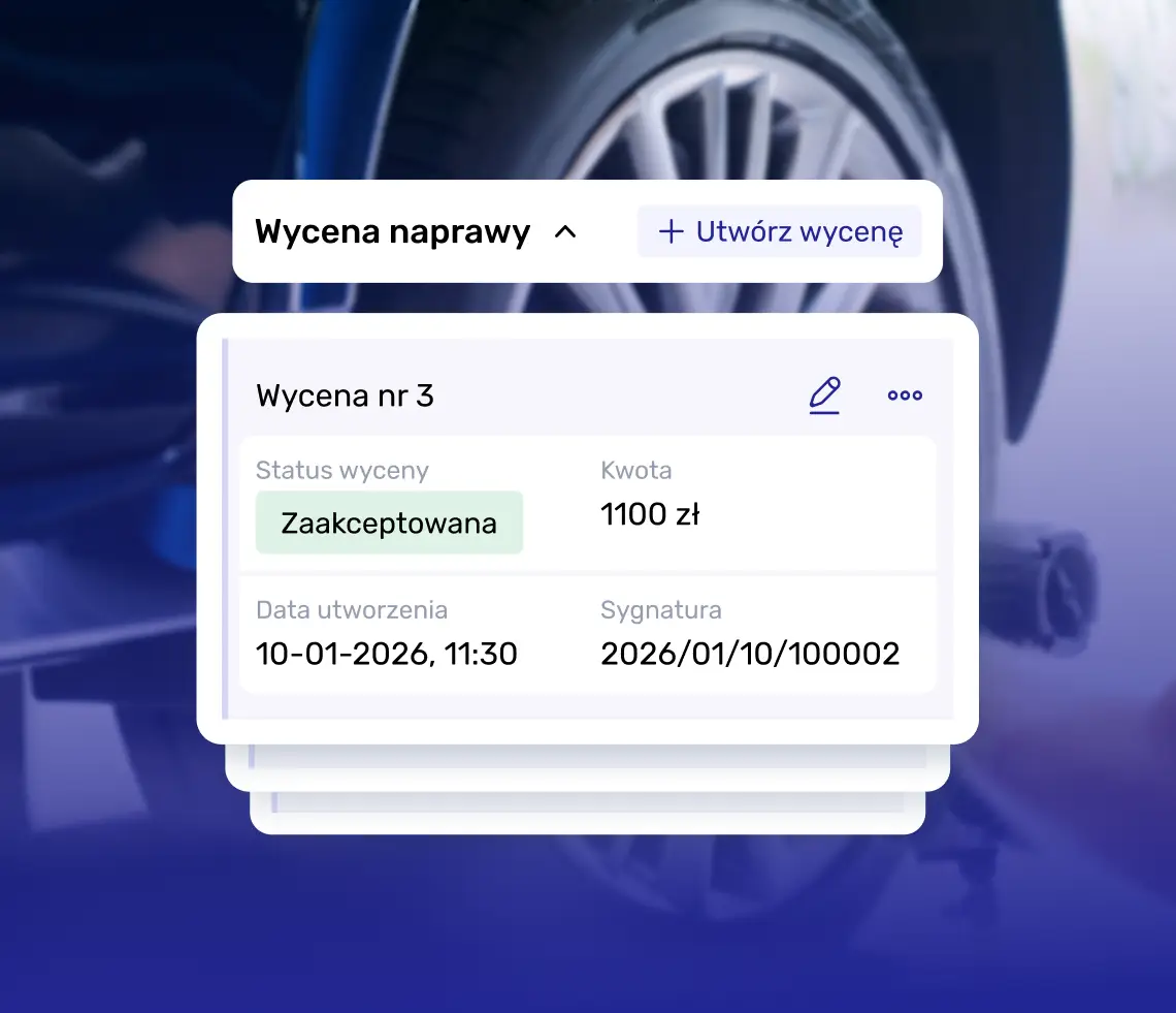 Przykładowe powiadomienie o nowej wizycie umówionej online wysłanej do właściciela warsztatu