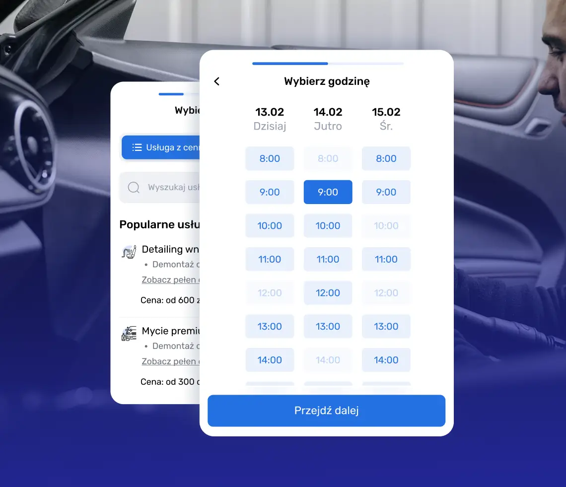 Integracja umawiania online na DobryMechanik.pl z wizytówką Google Moja Firma