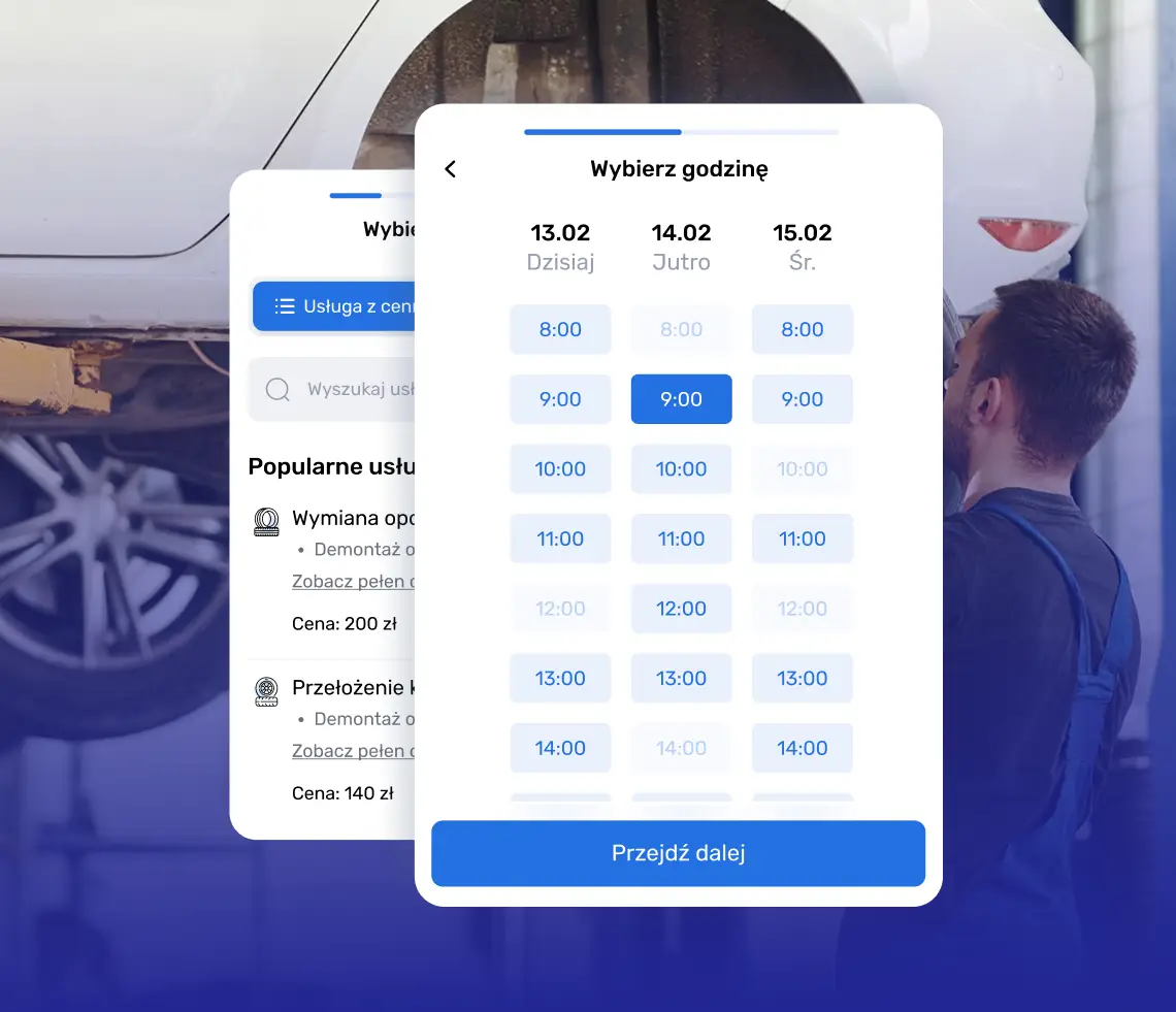 Integracja umawiania online na DobryMechanik.pl z wizytówką Google Moja Firma