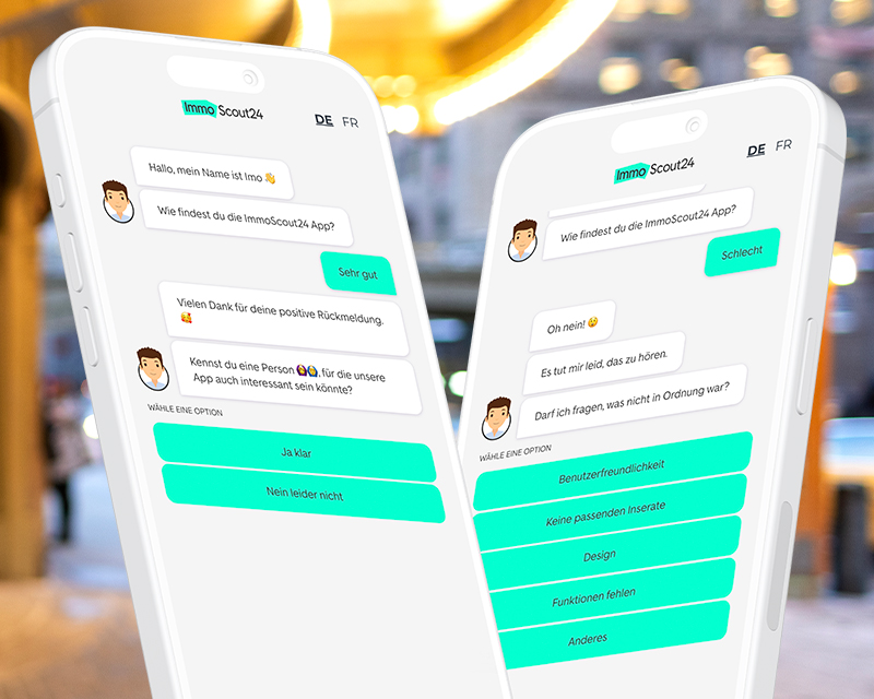 Bild Smartphones mit hypt SMG Chat-Funnel
