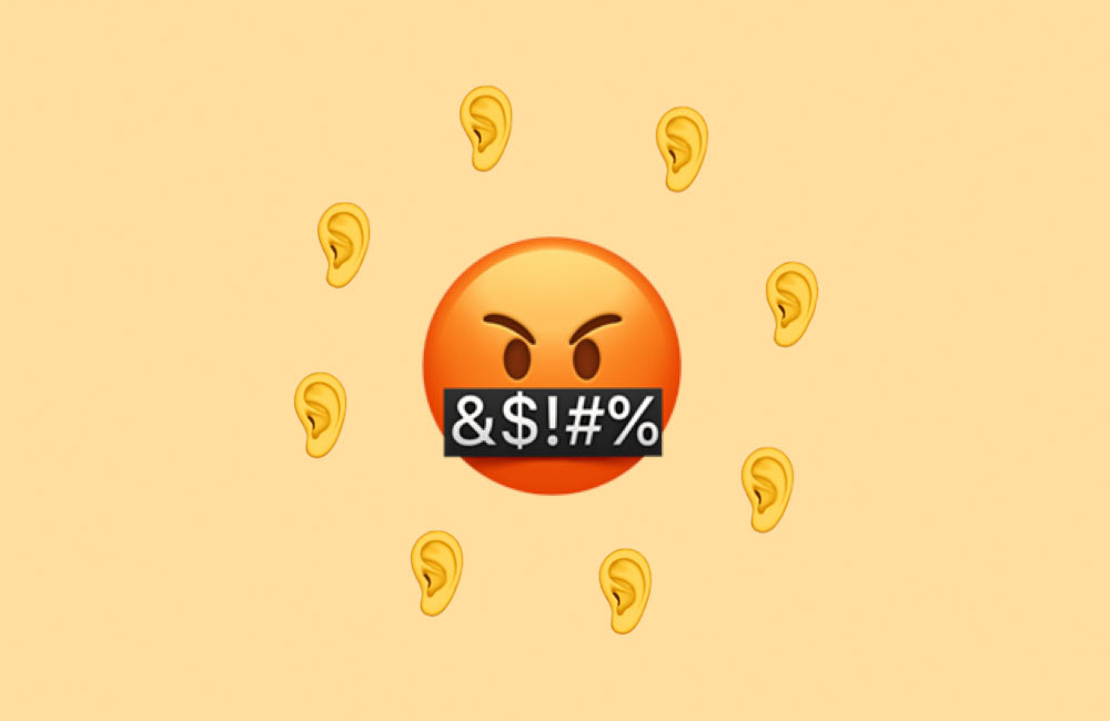 Dissatisfied Apple Emoji