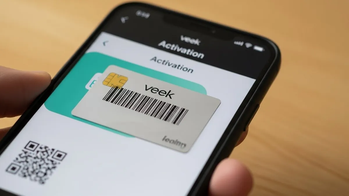 Jovem sorridente usando o celular, sentada em um calçadão de praia no Rio de Janeiro, com um mapa digital do Brasil e seus estados flutuando no ar.