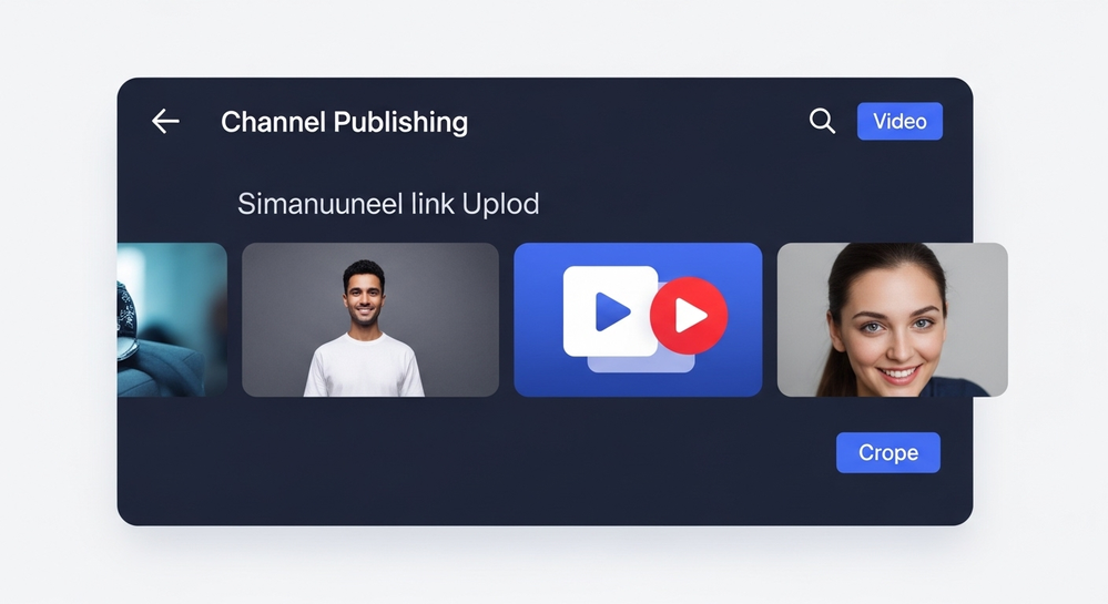 Painel de publicação de vídeos em canal do Telegram.