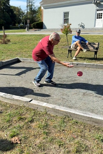 Ed playing Bocce
