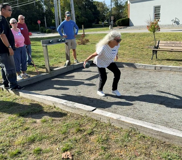 Kari Playing Bocce