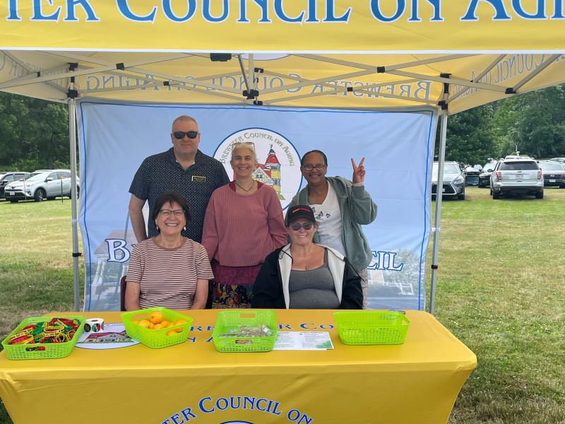 Group shot at COA table for Brewster Juneteeth celebration 2026