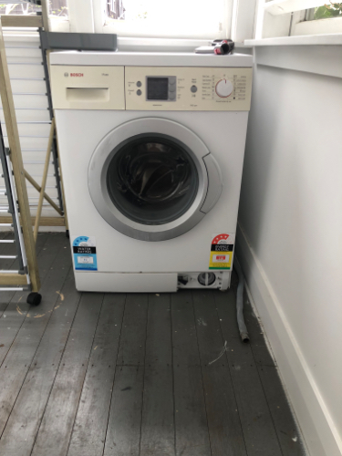 Bosch front-loading washing machine.