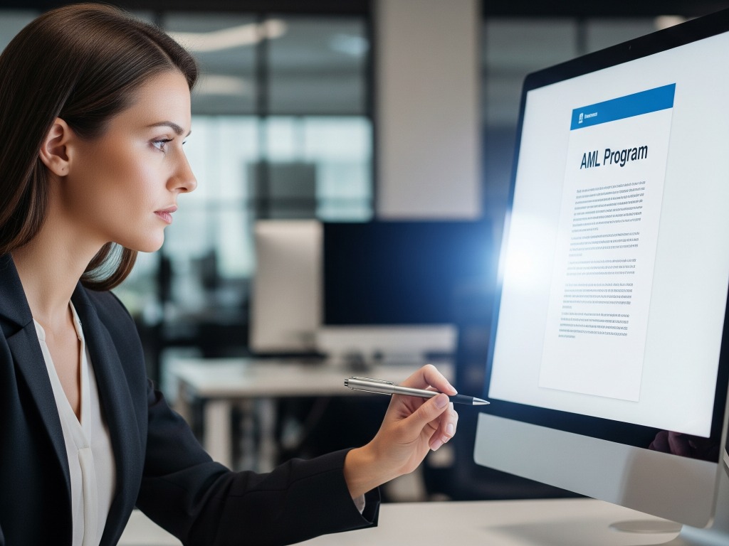 Professional AMLCO reviewing an AML Program