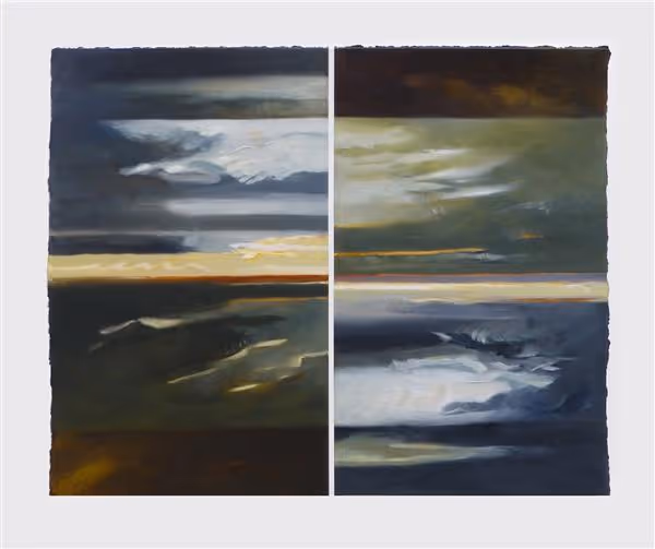  Palindrome (oil on paper)