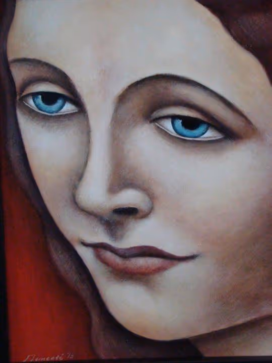  Mneiai V (acrylic on board, framed by artist)