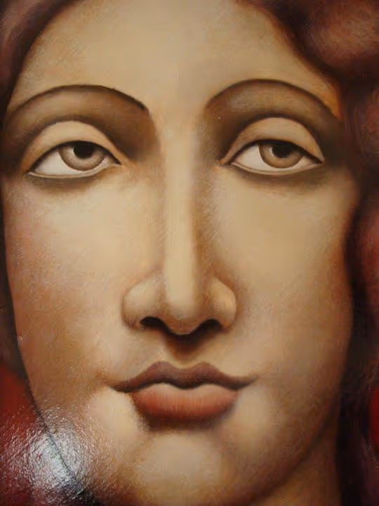  Mneiai I (acrylic on board, framed by artist)