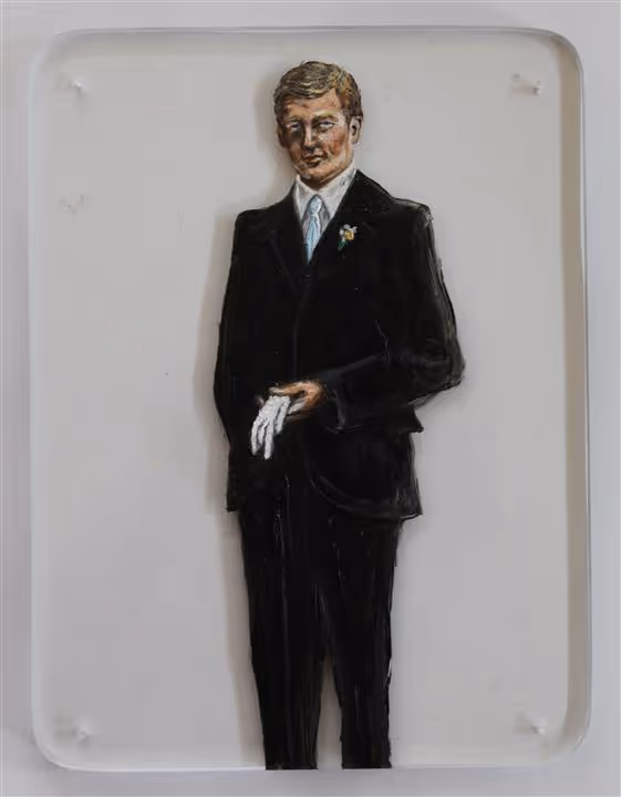  The Gentle Men Series (oil on perspex 160 x 120mm)