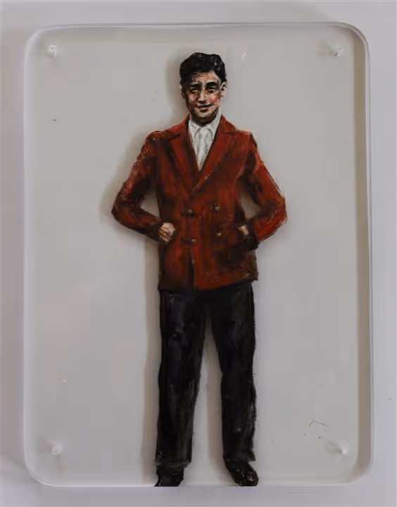  The Gentle Men Series (160 x 120mm oil on perspex)