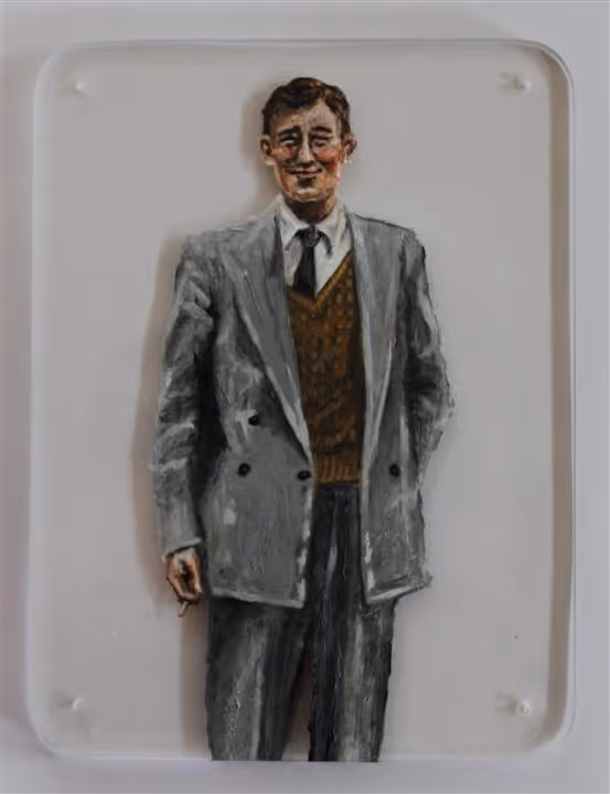  The Gentle Men Series (oil on perspex, 160 x 120mm)