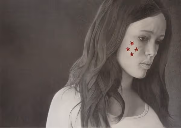  The Space Between (original mixed media / graphite)