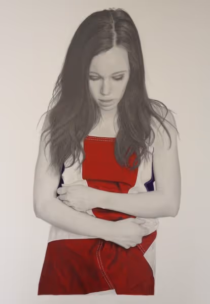  Falling (original mixed media / graphite)