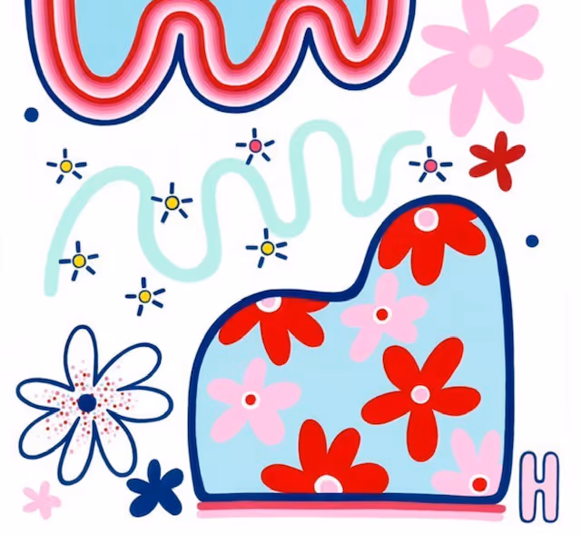  	Raspberry Beret (acrylic on canvas 99 x 101cm)