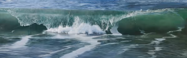 Cascade (pastelon fine art paper 1027 x 560mm framed)