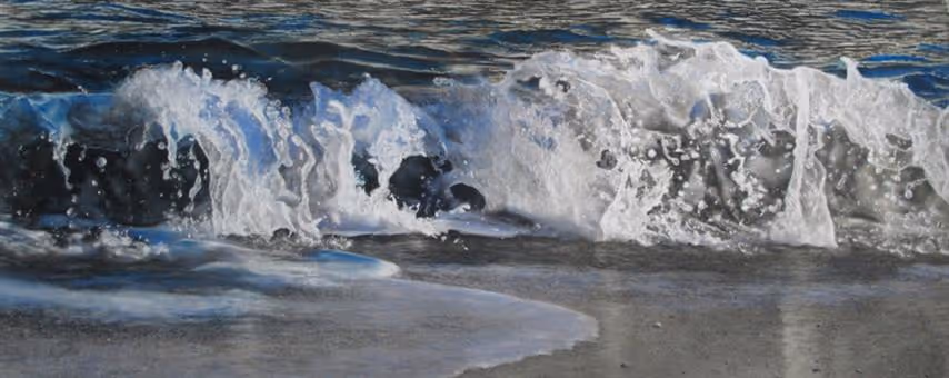 Surf (Pastel / framed)