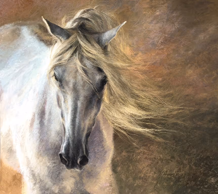 Pendagron (pastel, 670 x 620 mm framed)