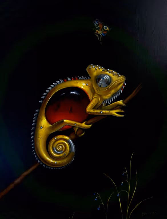 The Snatcher (acrylic on board) 40 x 50 cm