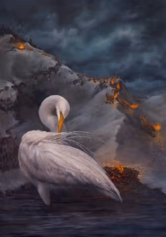 Prometheus (oil on canvas 610 x 860mm)