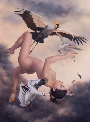 The Dream of Icarus (oil on canvas, 1000 x 750mm)