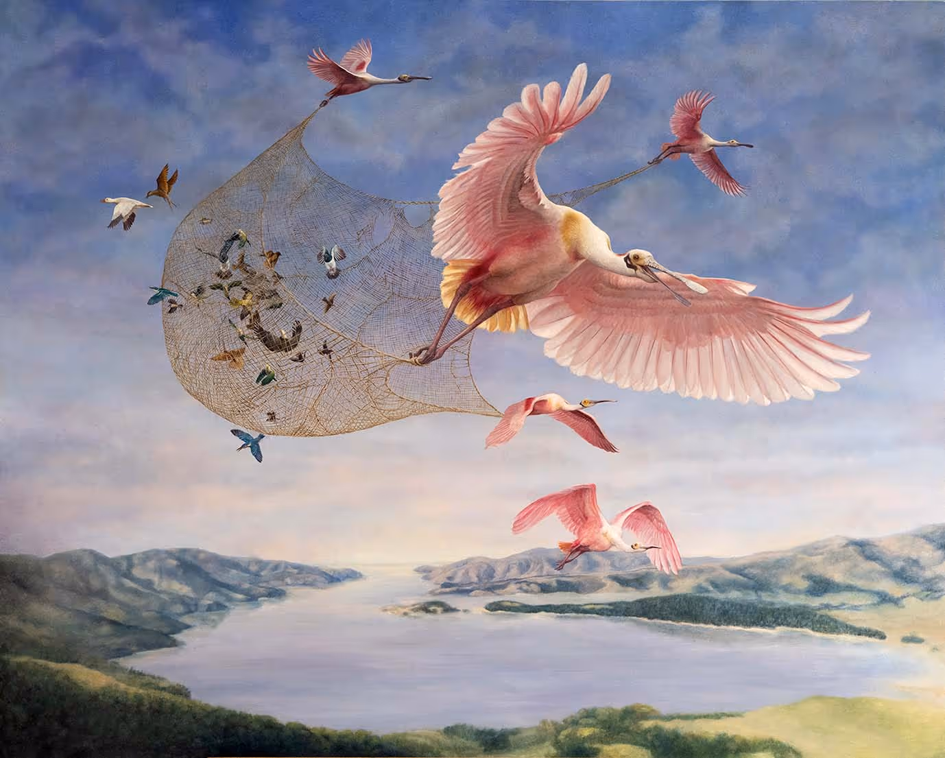 'Skylarks' - limited edition print - Printed on Hahnemuhle cotton rag paper Unframed 800 x 650 mm