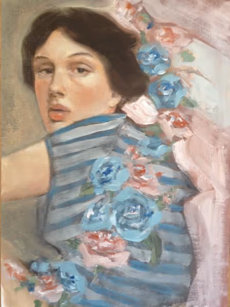 Study for The Secret Garden (oil on canvas)