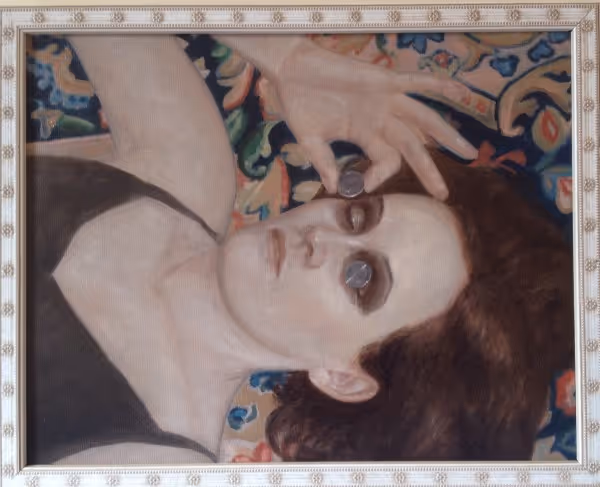 Study for Slave (oil on canvas framed)