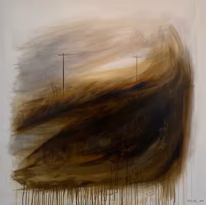 Bannockburn - acrylic on canvas, 1200 x 1200mm