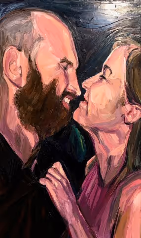 'Together' (oil on canvas 120 x 200cm)