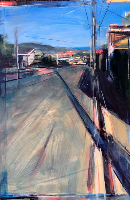 'Wakari, Dunedin' (oil on board, 27 x 18 cm uf)