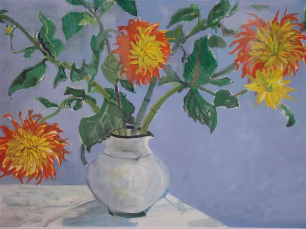 Untitled (flowers) gouache on paper