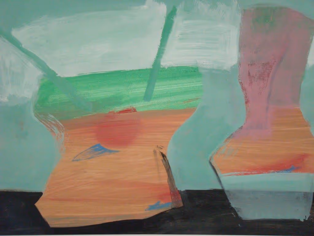Untitled (summer still life) gouache on paper